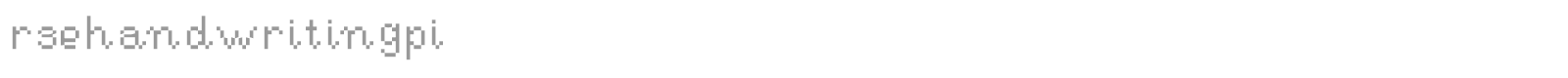 RSE Handwriting Pi font preview
